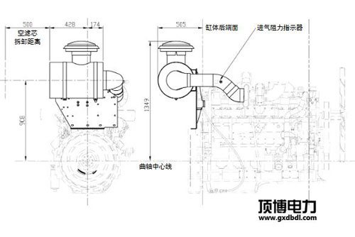 空濾器外形安裝尺寸示意簡(jiǎn)圖