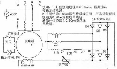 柴油發(fā)電機(jī)實(shí)物接線(xiàn)圖